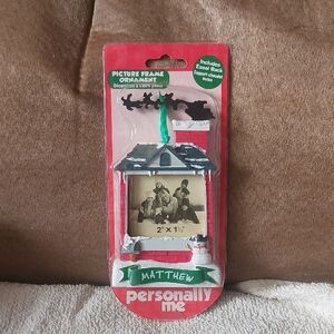 🎄Matthew Personally Me Christmas Picture Frame Ornament